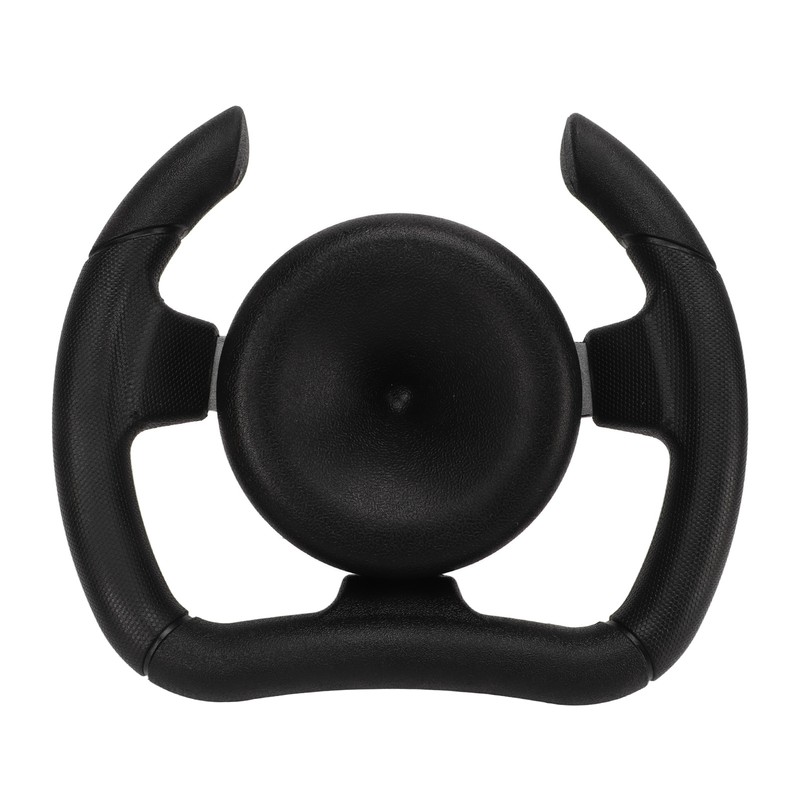 277mm Racing Steering Wheel with 135mm Adapter Black PU Universal