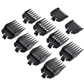 10PCS Hair Clipper Guards, 10 Sizes Hair Clipper Combs Guides, Limit Comb Hair Cutting Guide Replace Comb Compatible with Many Wahl Clippers, 1.5mm/3mm/4.5mm/6mm/10mm/13mm/16mm/19mm/22mm/25mm