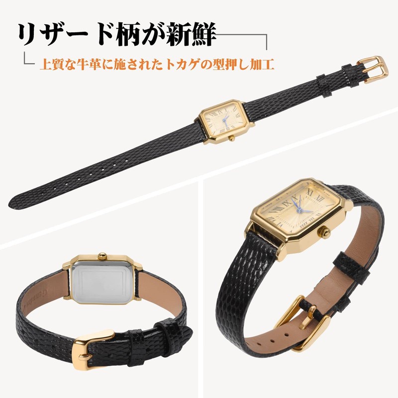 ANNEFIT Genuine Leather Watch Band, Widths: 0.39 / 0.47 /