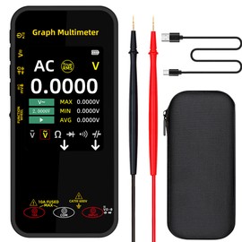 BSIDE Portable Digital Multimeter 20000 Word mV Voltmeter Rechargeable 3.2'' TFT Screen Compact Multimeter with Recording Mode Measure Resistance Capacitance Diode Max Min Ave Calculation