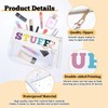 Clear Letter Makeup Bag for Women Cosmetic Bag with a