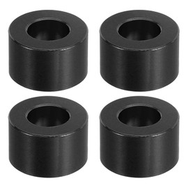 PATIKIL M10 Aluminum Spacer 4pcs Metal Spacer Aluminum 10.5mm ID x 20mm OD x 12mm L Aluminum Spacer Screw Stand Round Black