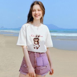 Viverte Mini Zip Around Wristlet Wallets for Women Small Portable Coin Purse Dual Pouch Keychain Wristlet Preppy Things Cute Stuff Gifts for Teen Girls (Lavender)