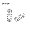 sourcing map Compressed Spring,4mmx0.3mmx10mm Free Length,1.5N Load Capacity,Gray,30pcs