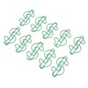 100pcs Dollar Shape Paper Clips Creatively Cute Plated Metal Bookmark