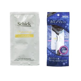 Shaving Cream K, 0.1 oz (3 g), For Commercial Use, Business Trips, 50 Pieces, Hotel Amenities, Extreme 3 (1 Piece) Set