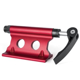 CXWXC Bicycle Front Fork Stand Quick Release, Compatible with 0.5 inch (12 mm) / 0.6 inch (15 mm) Thru Axle, For Car and Indoor Storage, Red (CX-C09)