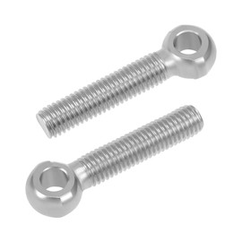 sourcing map M10 x 50mm Machinery Shoulder Swing Lifting Eye Bolt 304 Stainless Steel Metric Thread 5pcs