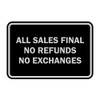 Signs ByLITA Classic Framed All Sales Final No Refunds No