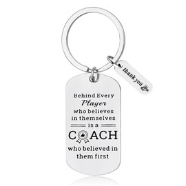 Christmas Xmas Gifts for Bseball Basketball Coach Keychain Gifts for Volleyball Cheer Coach Birthday Gifts for Coach Thank You Gifts for Coaches Retirement Gifts for Soccer Football Coach Key Chain