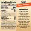 Prego Spicy Marinara Pasta Sauce, 24 oz Jar (Pack of