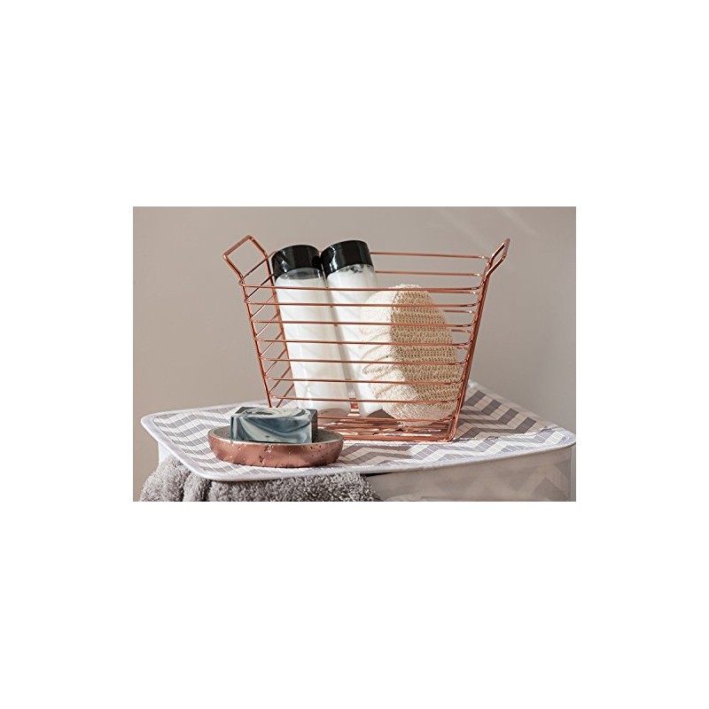 Premier Housewares Neptune Oval Soap Dish, Concrete, Grey/Copper, 11 x