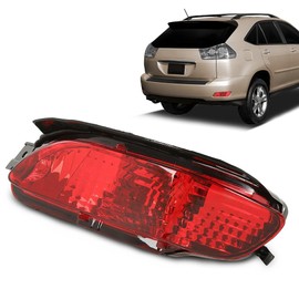 G-PLUS Rear Side Marker Bumper Reflector Light w/o Bulbs Right Passenger Side Compatible with RX400H 2006-2008/Fit RX350 2007-2009/Fit RX330 2004-2006 LX2860102N 81910-0E010 Red Lens