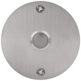 Waterwood Round Stainless Steel Doorbell - Wired Modern Push Button
