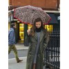 Fulton Minilite Shiny Leopard Print Umbrella, Strong Lightweight Wind Resistant