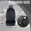 Fioqe Driver&Passenger Side Seat Cushion for Full Back-Black