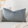 Artscope Luxury Velvet Cushion Covers Decorative Rectangle Pillowcases Soft Solid