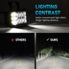 Wsays 2pcs 60W LED Light Pods & Ditch Hood Hinge