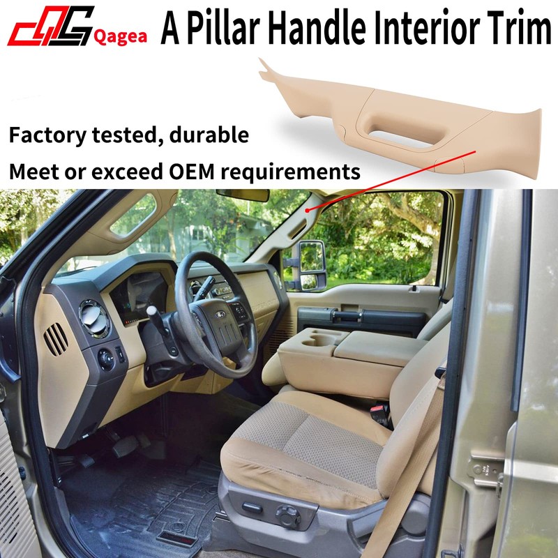 Qagea A-Pillar Grab Handle Interior Trim Passenger Right Side Replacement