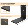 5x5“ Heavy Duty Shelf Brackets，L Brackets for Shelves Fence Pergola