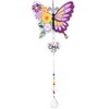 WEDNOK Best Grandma Gifts Butterfly Acrylic Sun Catcher Mother's Day Gift Crystal Pendant Grandmother Birthday Gift Gifts for Grandmother Mother's Day Birthday Christmas