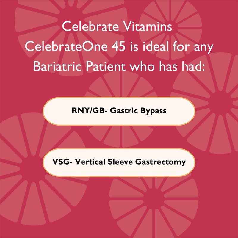 Celebrate Vitamins CelebrateONE 45, 45mg Iron - Once Daily Bariatric