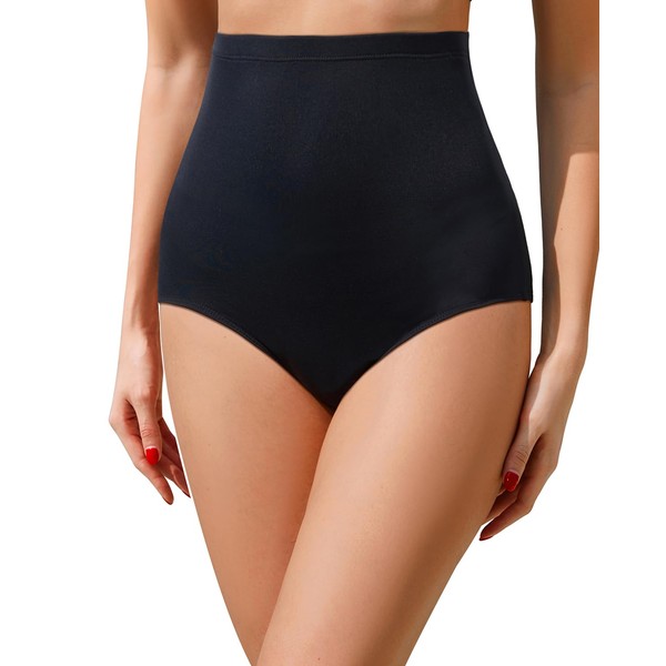 Tempt Me Women High Waisted Bikini Bottoms Full Coverage Tummy