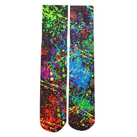KACOLOR - Calcetines de tubo para hombre con estampado 3D, Graffiti, 1