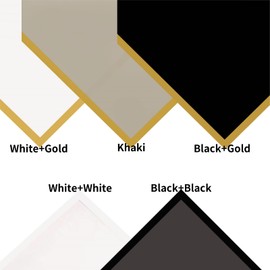 20 Sheets Floral Flower Wrapping Paper with Gold Edge - Professional Grade Florist Supplies Packaging Paper for Gift/Birthday/DIY/Wedding Surprise (White+Gole)