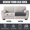 Teynewer Sofa Seat Cushion Cover, Sofa Cushion Slipcovers Stretch Velvet,