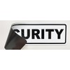 Magnetic Sign Security, Magnetic Sign, White/Black, Available in Three Sizes