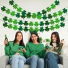 5PCS St Patricks Day Decorations, Paper St.Patrick's Day Banner, Plaid