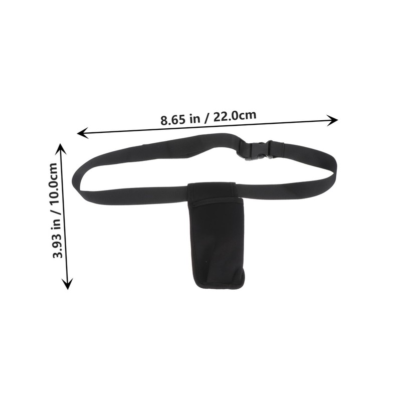 SAFIGLE 1Pc Essential Oil Waist Storage Pouch Durable Black Bottle