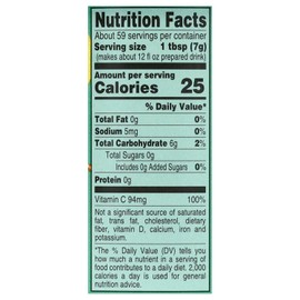 4C Zero Sugar Powdered Drink Mix Cannisters, Green Tea 3 Pack, 22 Quarts, Family Sized Cannister, Low Calorie, Thirst Quenching Flavors