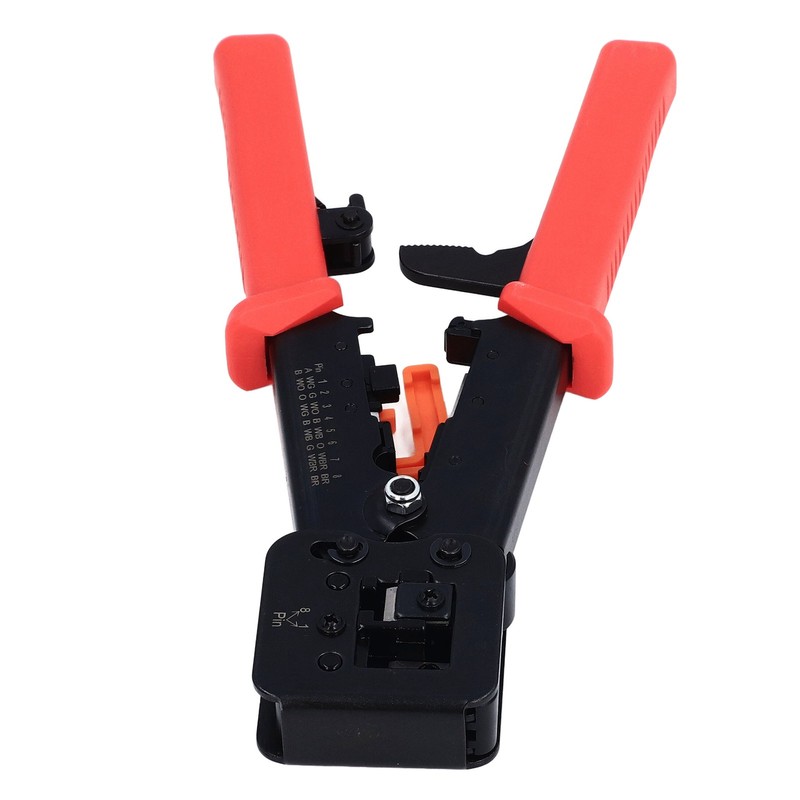 RJ45 Crimping Tool Pass Through CAT6 CAT5E Ethernet Wire Crimper