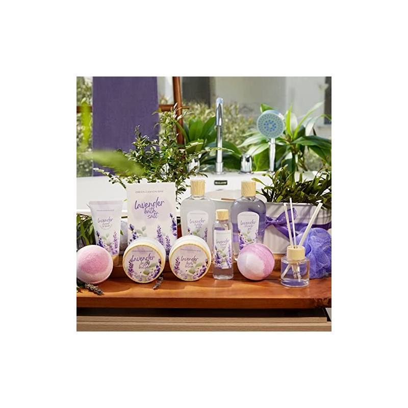 Canastas de regalo de baño para mujer, 12 piezas, juego