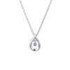 Yondosi Birthstone Silver Necklace, Silver