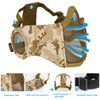 Airsoft Mask with Goggles, Foldable Airsoft Mesh Mask with Ear