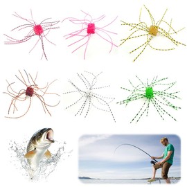 Fishing Lures Saltwater Fishing Lures Cube Soft Lures Bass Fishing Soft Lures Outdoor Fishing Lures for Perch Trout Bulls 6pcs