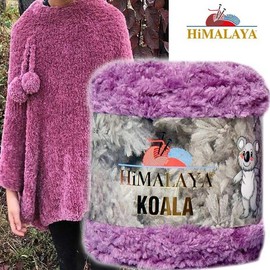 4 Balls Himalaya Koala Chenille Yarn 100 g / 3.5 oz 100 m / 109 Yards 100% Micro Polyester Bulky Chunky Yarn Baby Yarn for Amigurumi Baby Blankets and Home Decor 75708