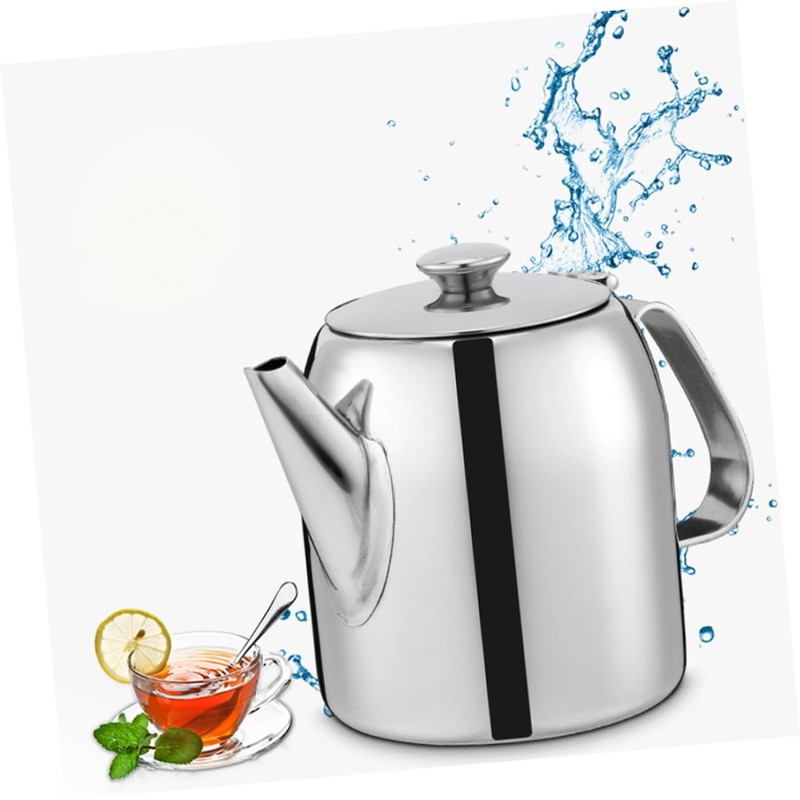ABOOFAN Stainless Steel Teapot with Modern Design Kettle for Loose