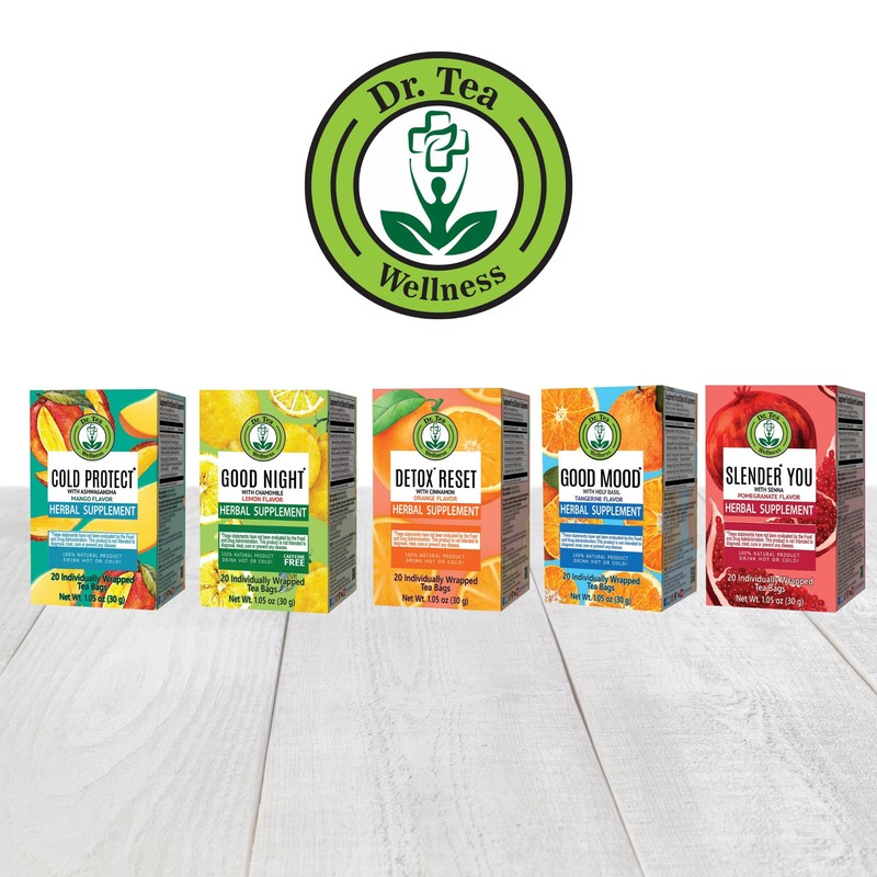 Dr. Tea Detox Reset Tea with Cinnamon - Orange Flavor