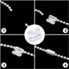 Ball Chain Connectors 10pcs Plastic Chain White Connectors Curtain Accessories
