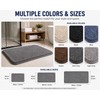 Light Grey Soft Polyester Floor Mat 40x60 cm - Non-Slip