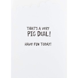 Greeting Card Hey It's Your Birthday with Party Pigs - That's A Very Pig Deal