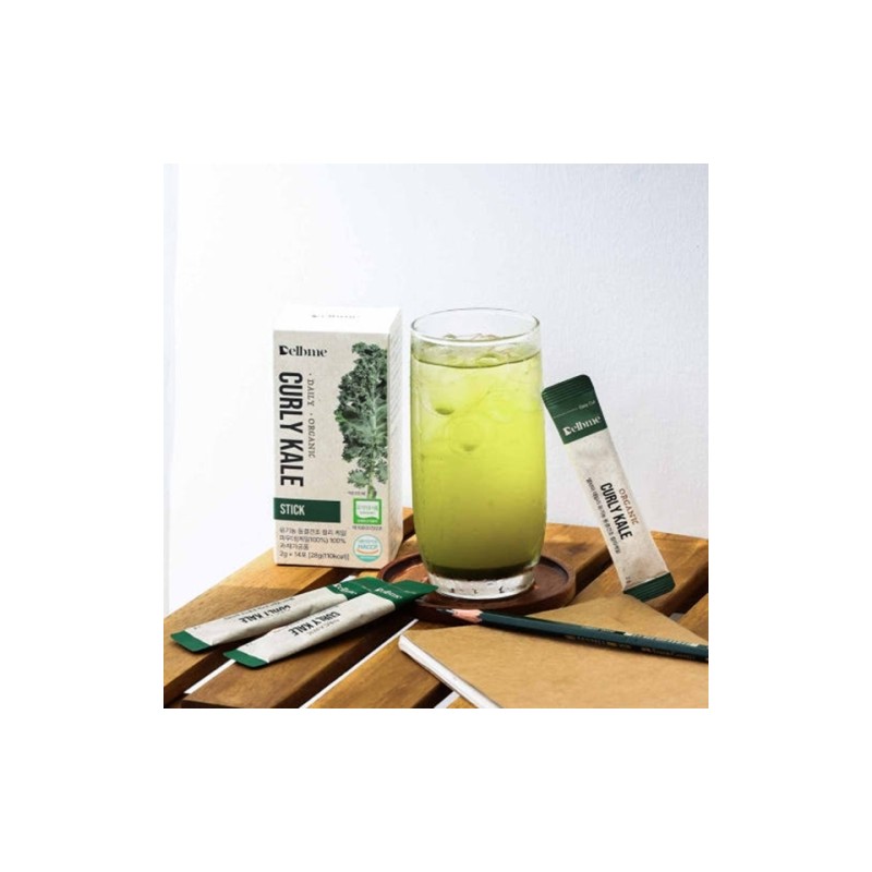 Delvemi Daily Organic Freeze-Dried Curly Kale Stick 2g 14 Sachets
