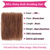 Unionbeauty Afro Kinky Curly Braiding Bulk Hair for Micro Twist