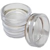 Merriway BH05569 (20 Pcs) Castor Cup Clear Small Outer Dimension