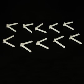 10PCS RC Airplane Plastic Needle Hinge Pin Hinge for RC Plane Helicopter Aircraft DIY Model Plane Fix Wing Parts Foam Model Plane Replacement (4.5x67mm)