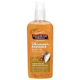 Cocoa Butter Formula Shimmer Body Oil with Vitamin E, 5.1 Fl Oz, Radiance Body Oil for Glowing Skin, Enhances Dark Tones & Tans, Hydrating